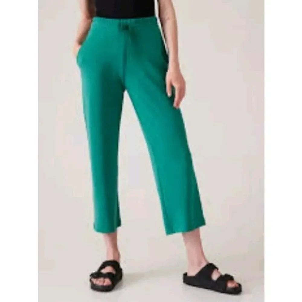 Athleta Echo Wide Crop Pant Size 12 L NWT $109